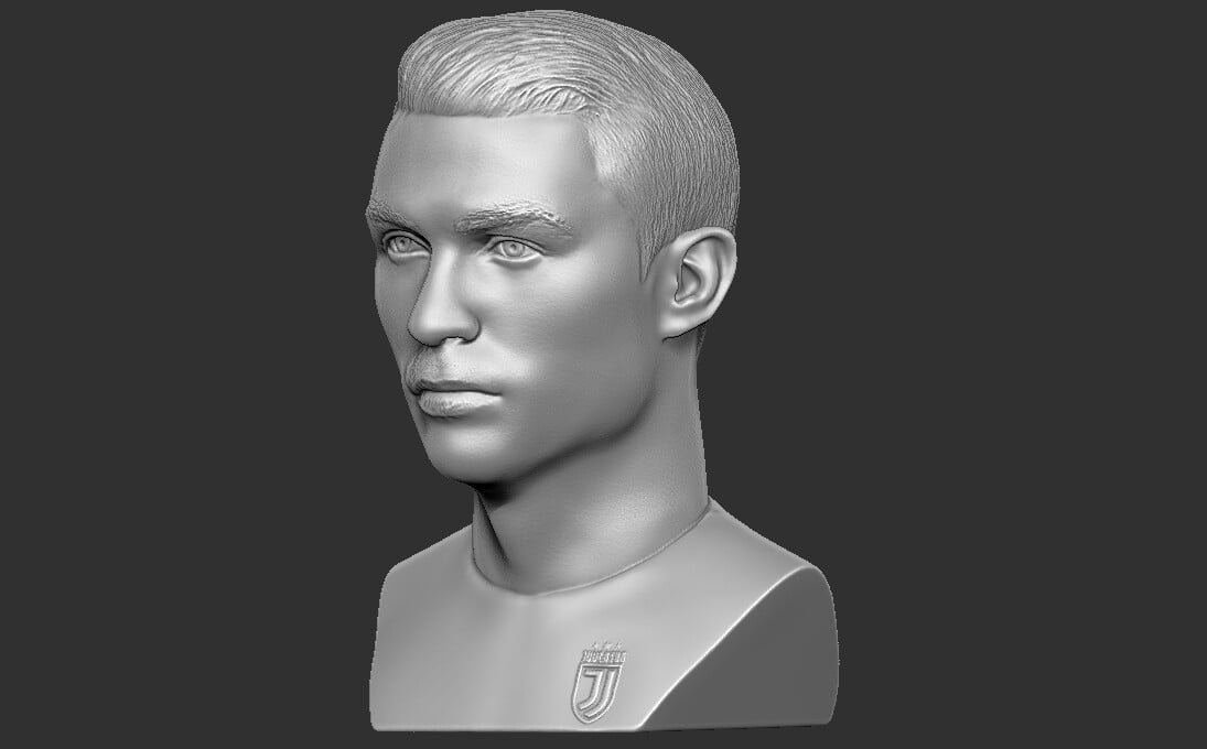 ArtStation - Cristiano Ronaldo bust for 3D printing | Resources