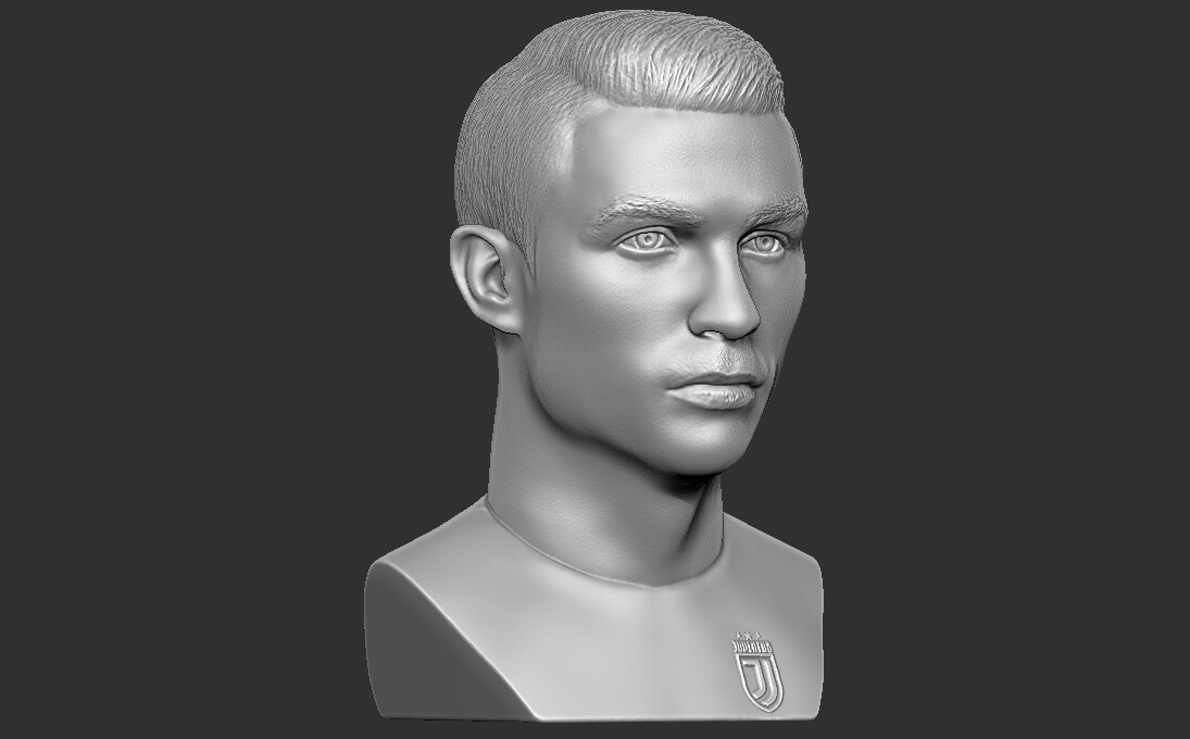 ArtStation - Cristiano Ronaldo bust for 3D printing | Resources