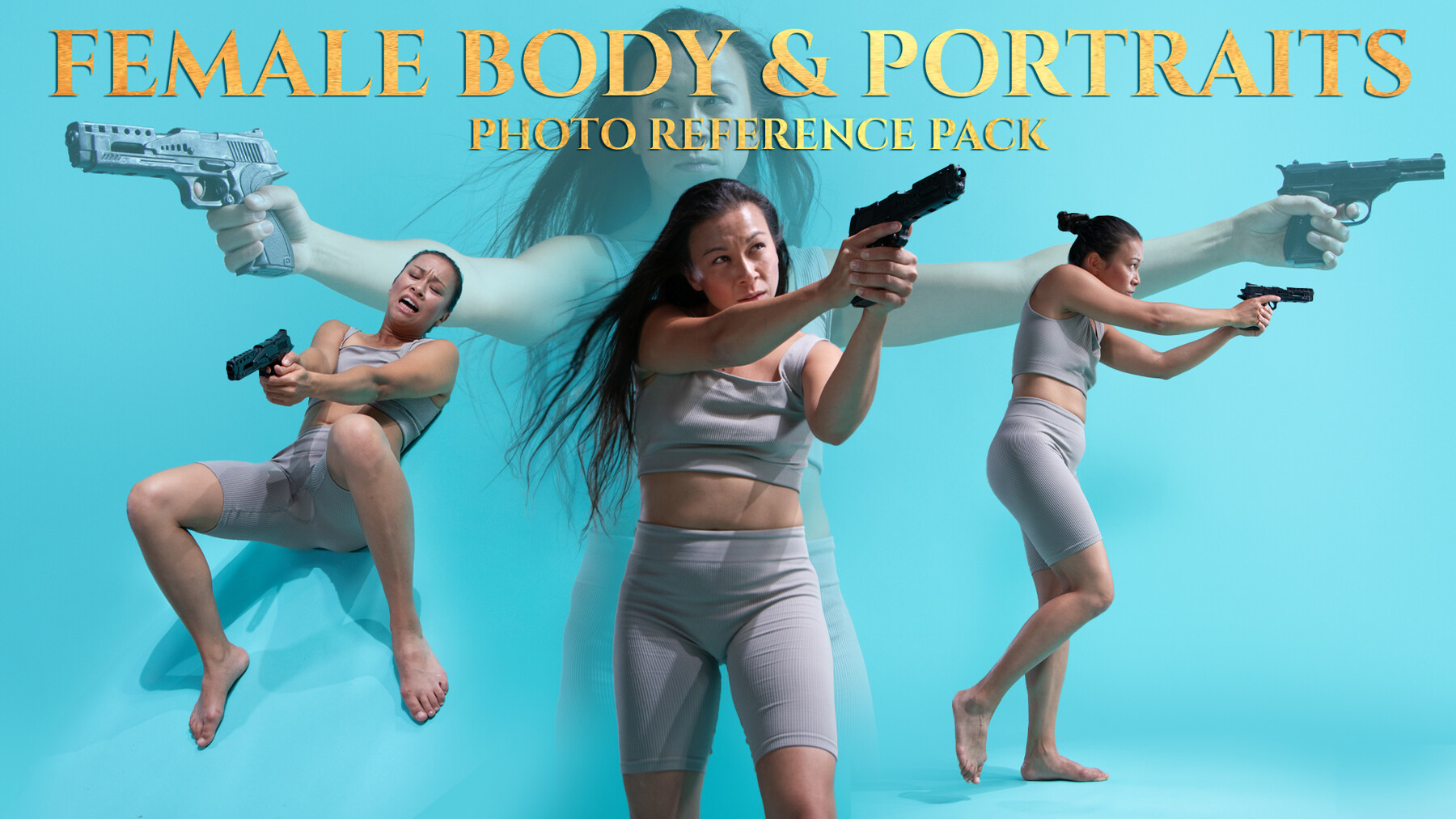 Female Body & Portraits vol. 2 Photo Reference Pack for Artists 739 JPEGs