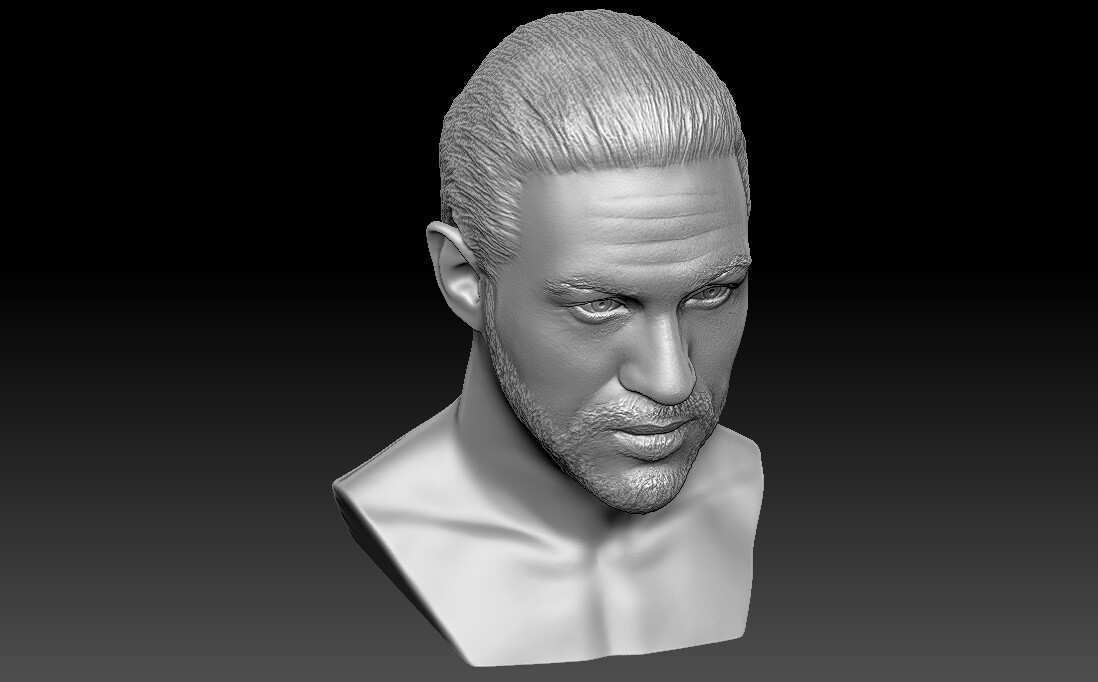 ArtStation - Tom Hardy bust 3D printing ready stl obj formats | Resources