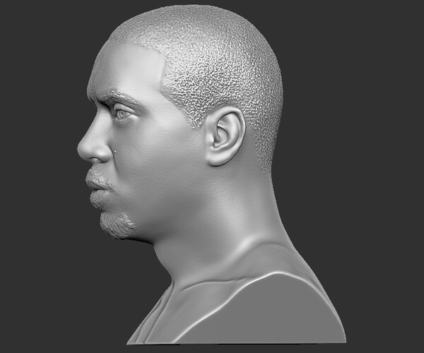 ArtStation - Nas bust 3D printing ready stl obj formats | Resources