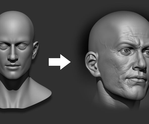 ArtStation - Male Head: 3D Base Mesh Template | Resources