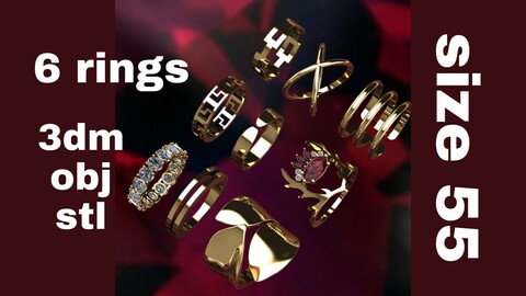 Varient jewel rings