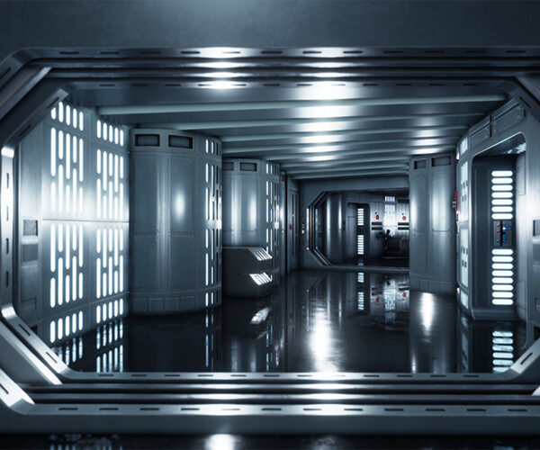 ArtStation - DeathStar Corridor Shot A | Artworks