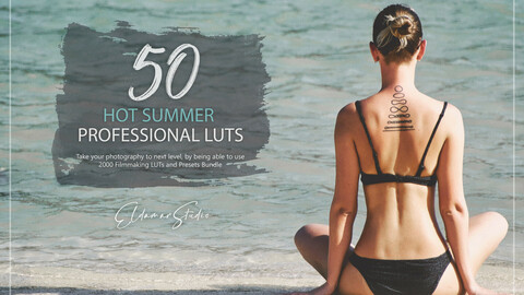 50 Hot Summer LUTs and Presets Pack