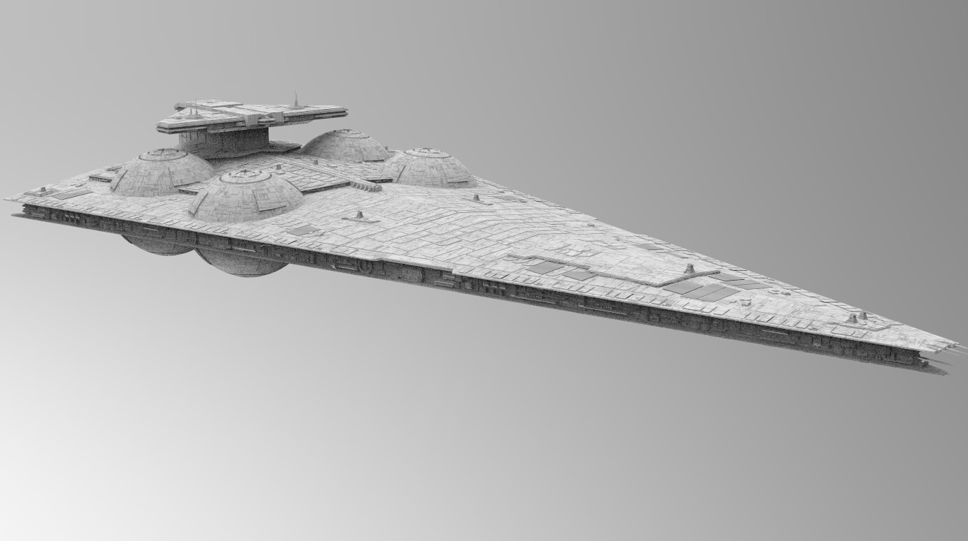 ArtStation - Immobilizer 418 Star Destroyer Interdictor - Star Wars 3D ...