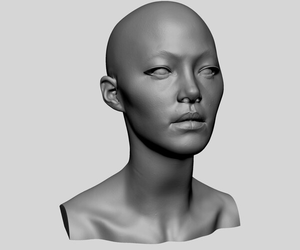 ArtStation - Female Heads for 3D Print | Resources