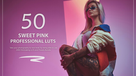 50 Sweet Pink LUTs and Presets Pack