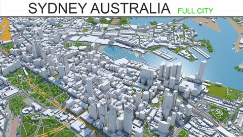 Sydney City Australia 3D Model