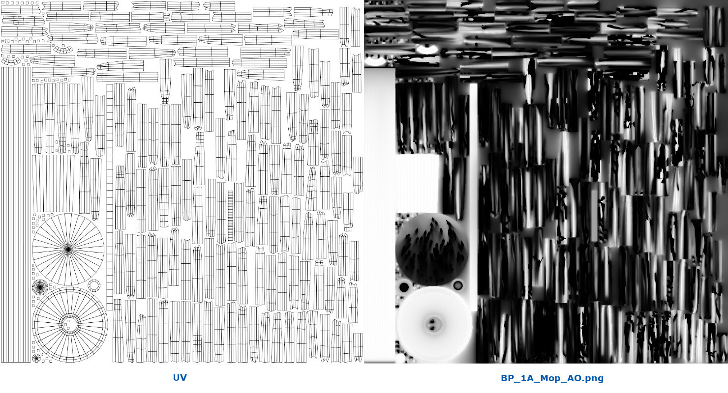 ArtStation Bucket And Mop 1A Game Assets