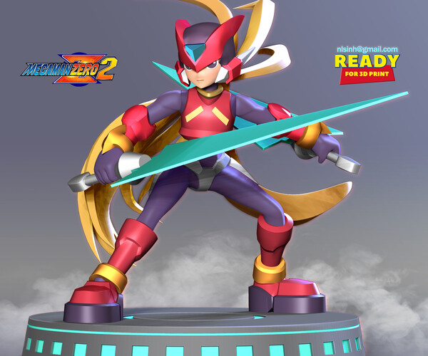 Megaman hot sale zero statue