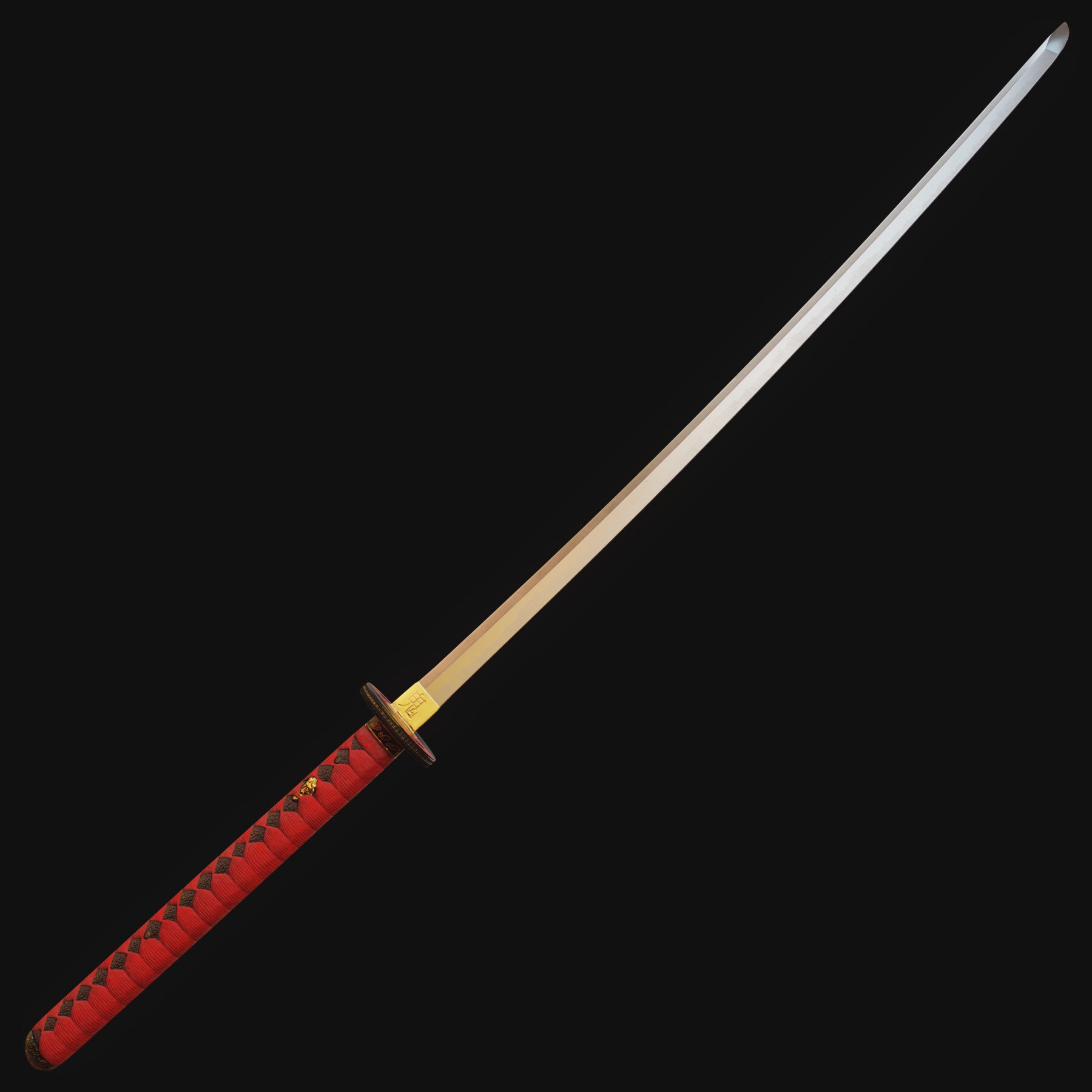 ArtStation - Oni Katana - Realtime 3D model PBR Game Ready Low-poly ...