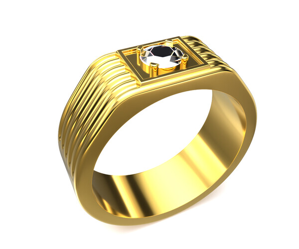 ArtStation - Gents Ring Gold 3D print model | Resources