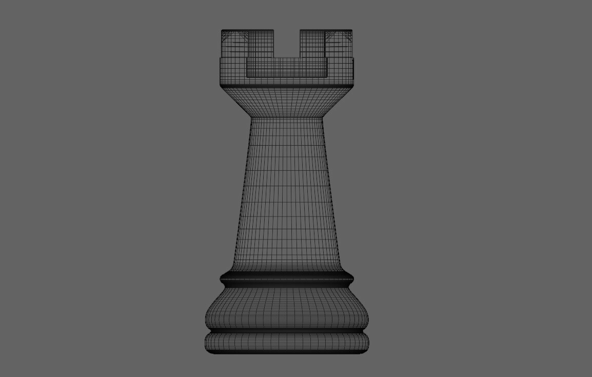 Tower chess piece 3D Print Model in Game Accessories 3DExport