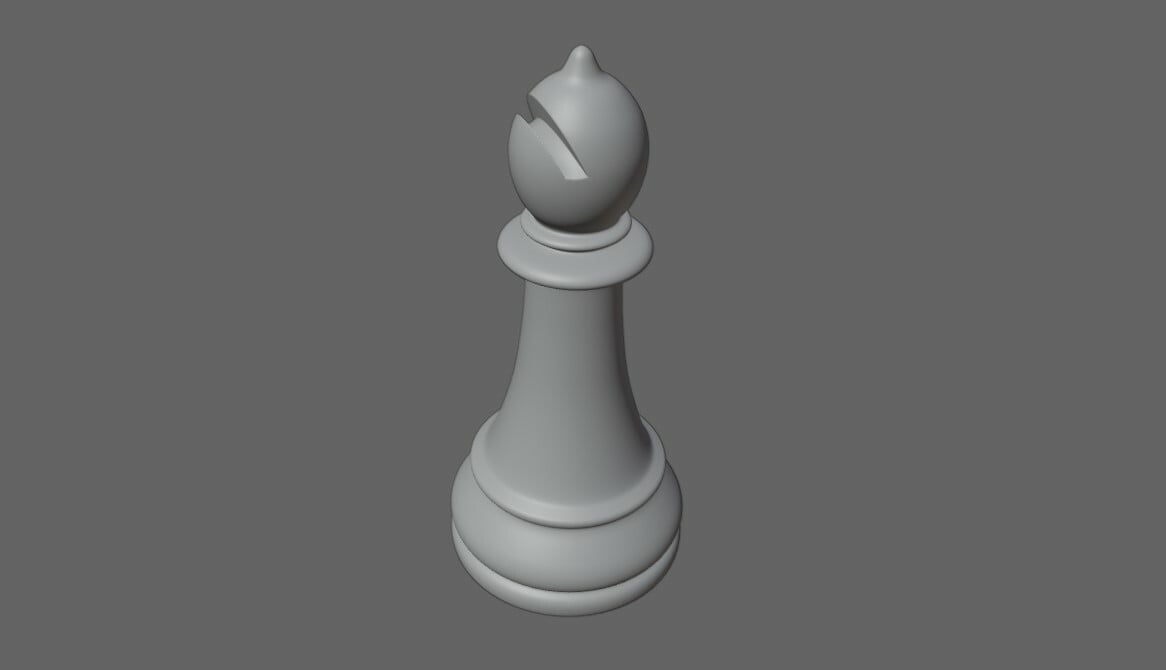 Bishop Chess Game Piece - Bispo Jogo de Xadrez 3D model