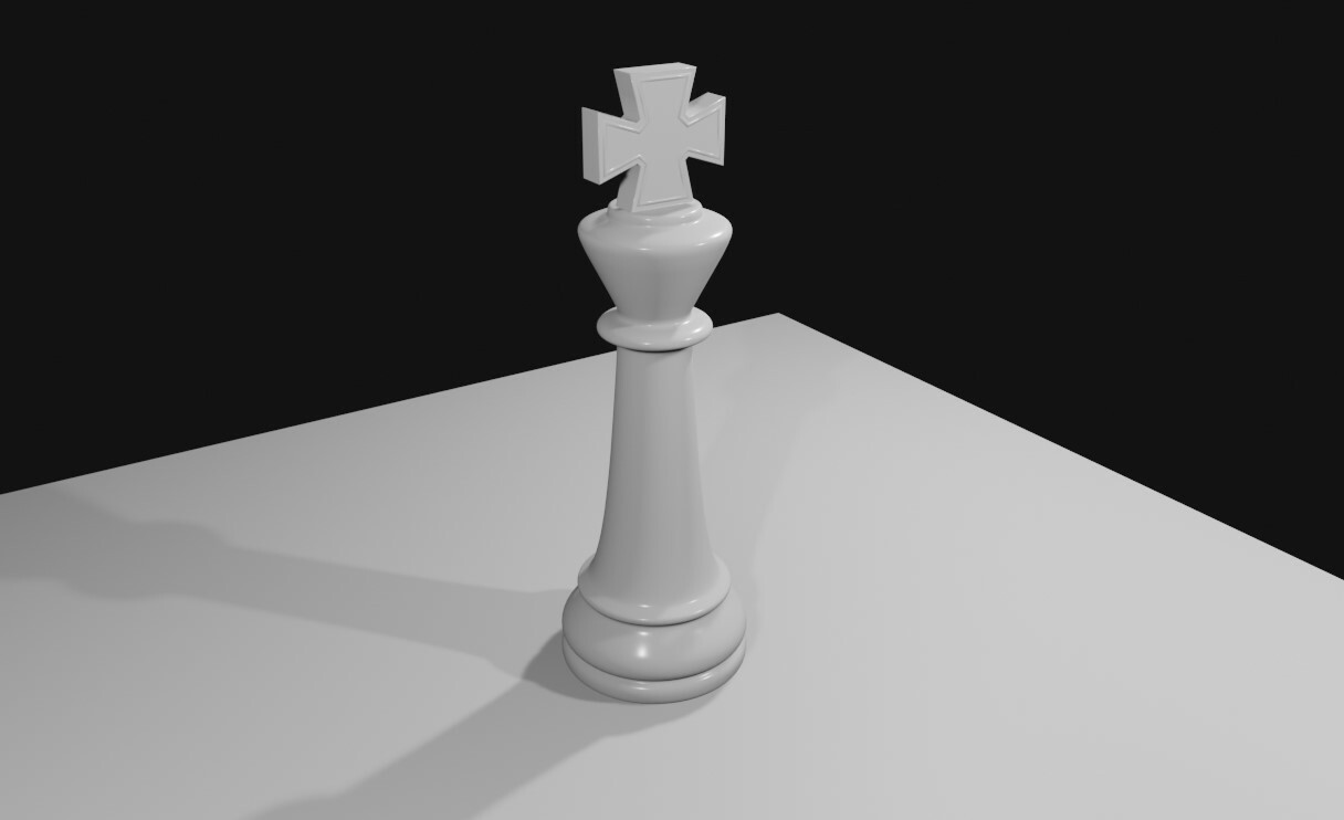 King Chess Game Piece - Rei Jogo de Xadrez | 3D model