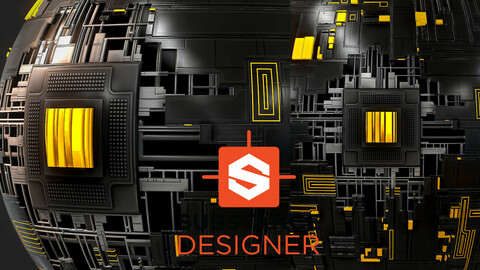 Futuristic Wall Panel - Substance Designer