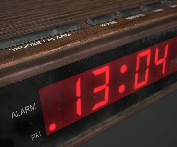 ArtStation Retro Digital Clock Game Assets