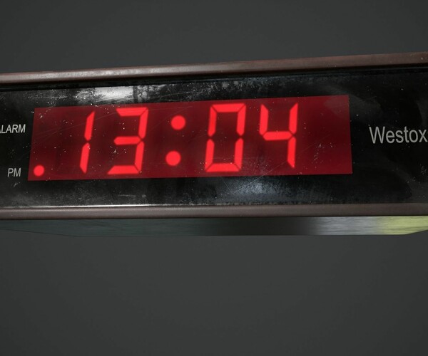 ArtStation Retro Digital Clock Game Assets