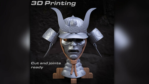Samurai helmet - Kabuto (Ornamental) - 3D printing