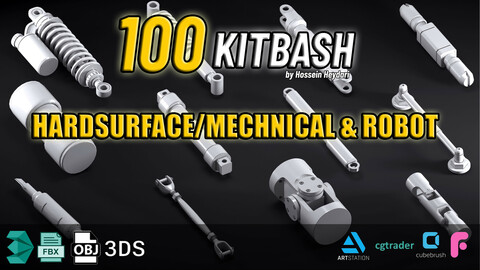 100 kitbash Mechanical + Robot