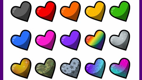 Twitch Sub Badges: Hearts