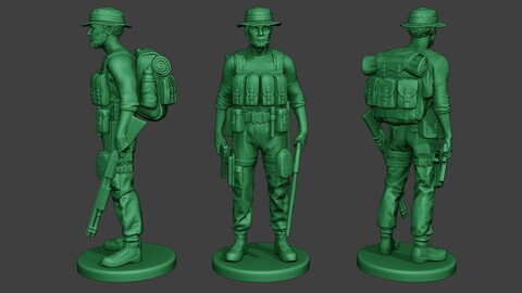 Modern Jungle Soldier Stand4 MJS1