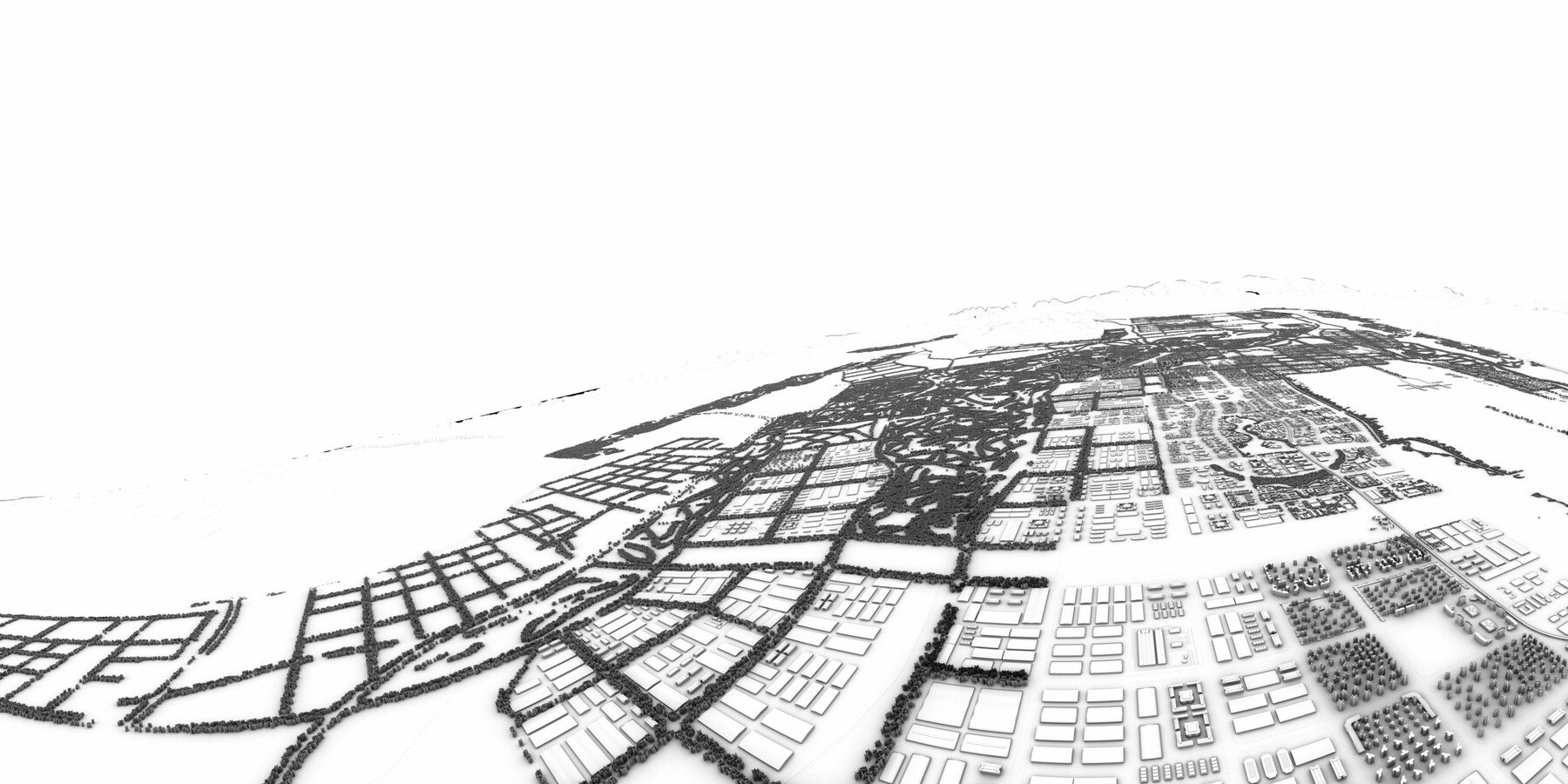 ArtStation - Urban Planning - Aerial View of a Large City 04 | Resources