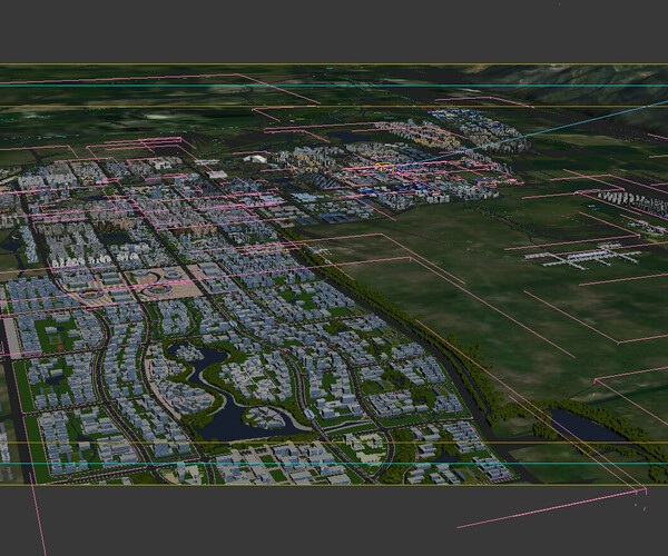 ArtStation - Urban Planning - Aerial View of a Large City 04 | Resources