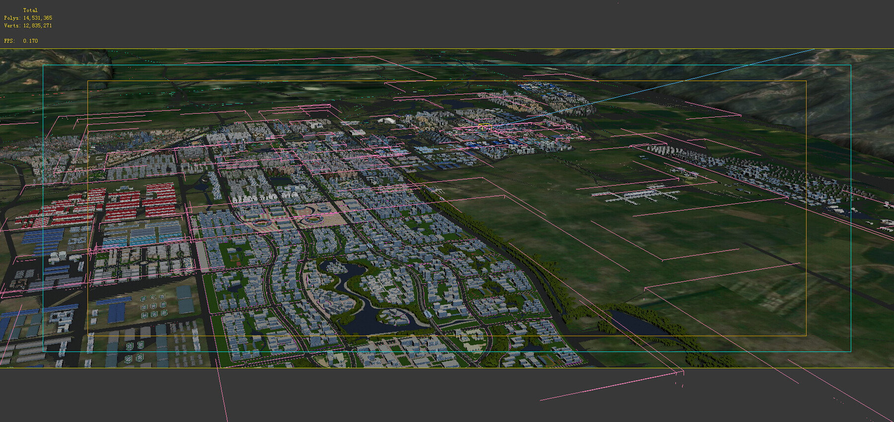 ArtStation - Urban Planning - Aerial View of Large City 06 | Resources