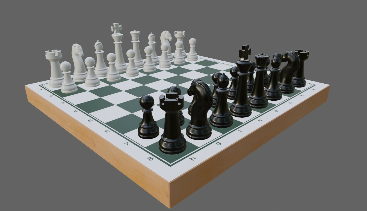 Chess Game Complete - Jogo de Xadrez 3D model