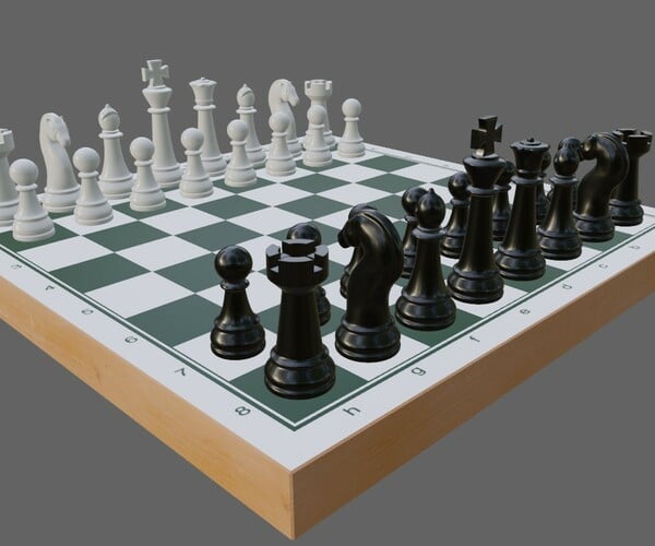 ArtStation - Low poly 3D Chessboard Game assets