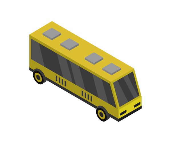 ArtStation - Isometric school bus | Artworks