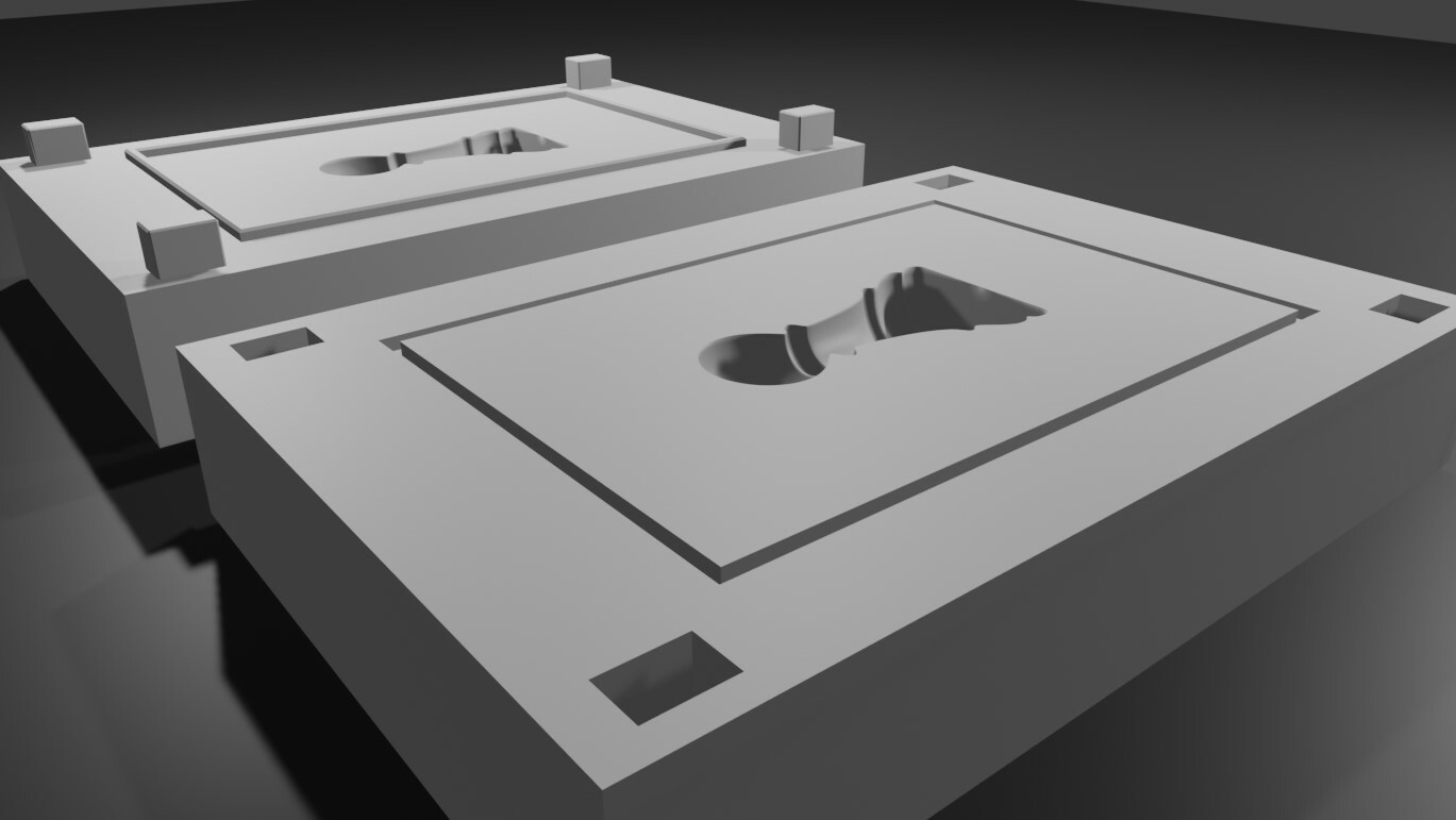 Mold for Pawn - Chess Game - Form - Xadrez Molde Forma 3D model 3D  printable