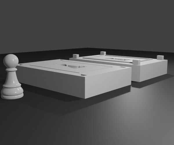 Mold for Pawn - Chess Game - Form - Xadrez Molde Forma 3D model 3D  printable