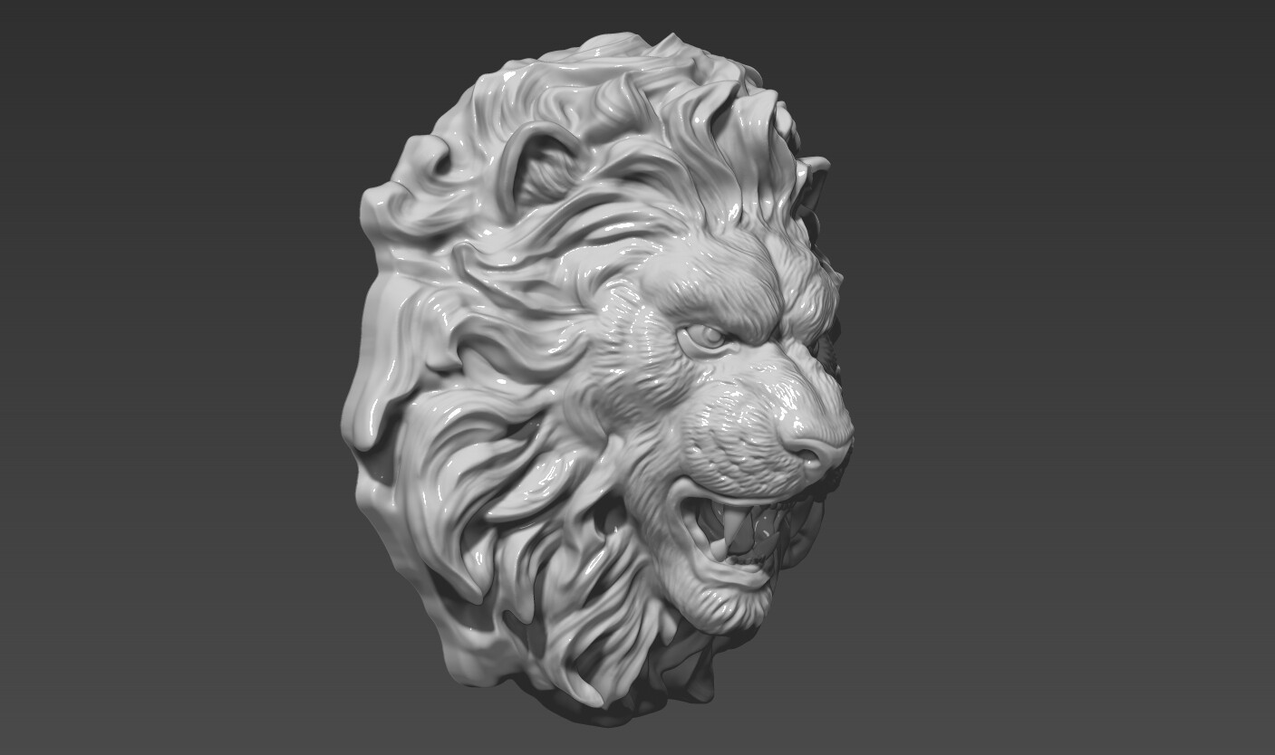 ArtStation - Lion Head | Resources