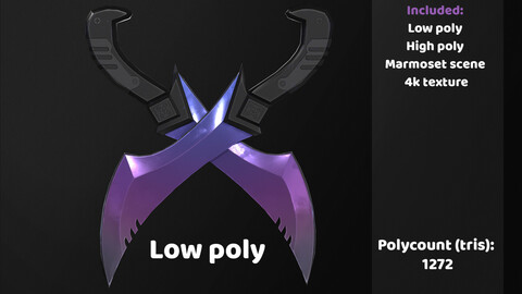 Low poly blades