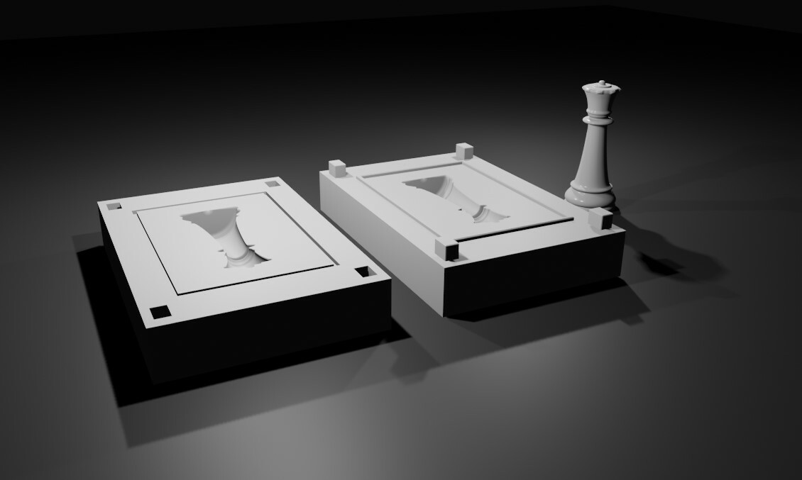 ArtStation - Mold for Bishop - Chess Game - Form - Xadrez Molde