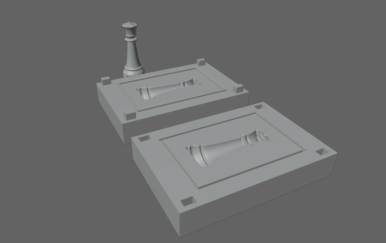 ArtStation - Mold for Bishop - Chess Game - Form - Xadrez Molde