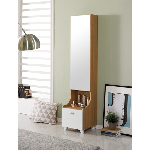 Diva Full Mirror Storage Cabinet, Full Length Mirror Storage Unit