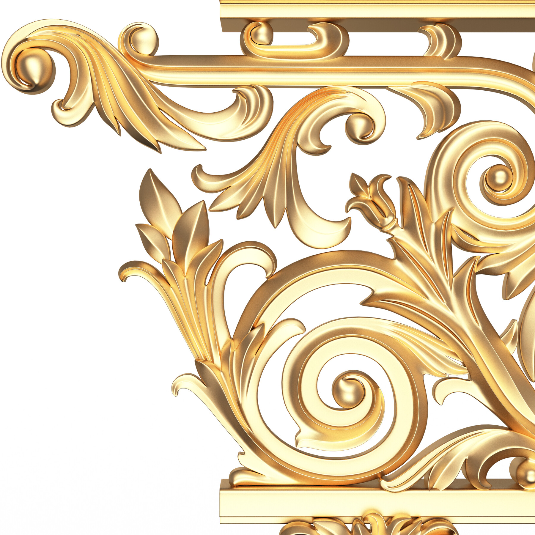 ArtStation - Classic İron Railing 01 | Resources