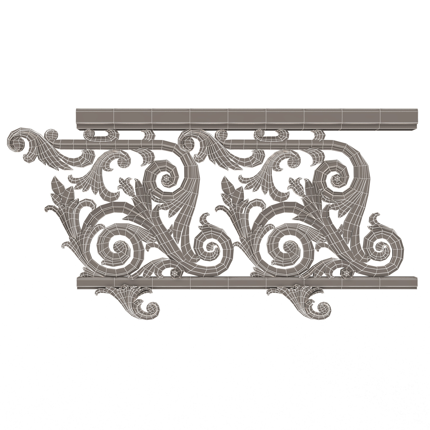ArtStation - Classic İron Railing 01 | Resources