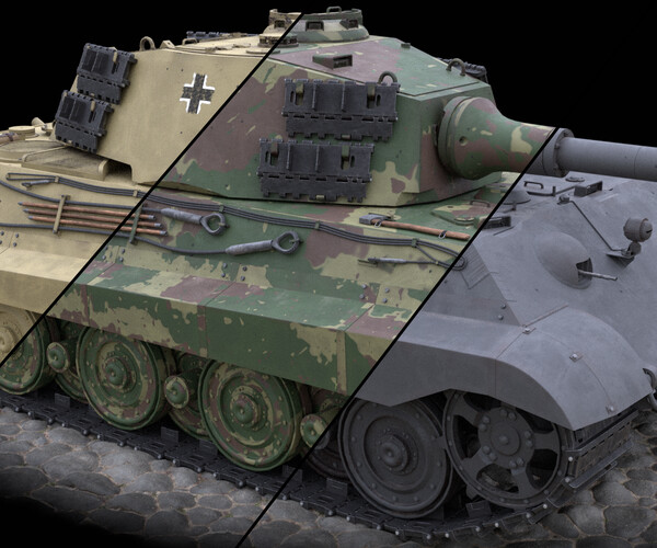 ArtStation - Panzerkampfwagen VI Ausf B. Tiger II | Game Assets