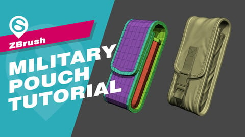 Zbrush Military Pouch Tutorial (Updated Version)