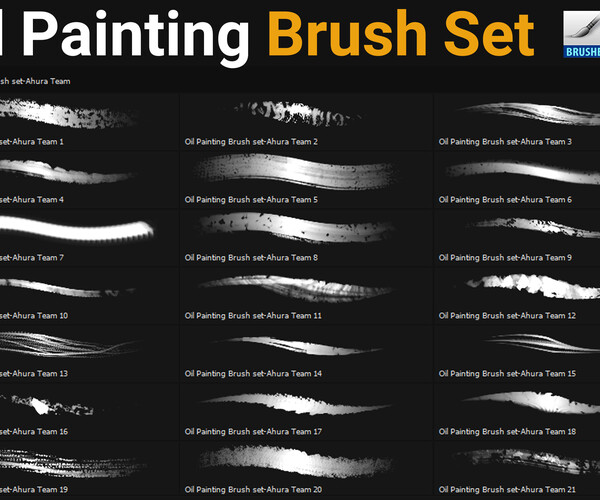 ArtStation - Oil Painting Brush Set | Brushes