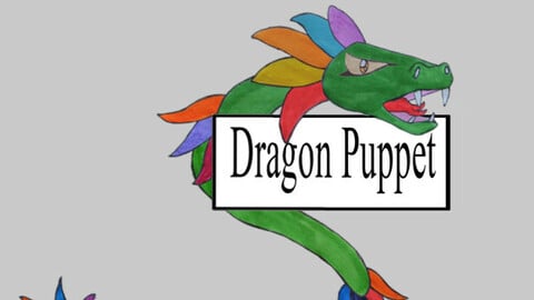 2D Dragon Puppet