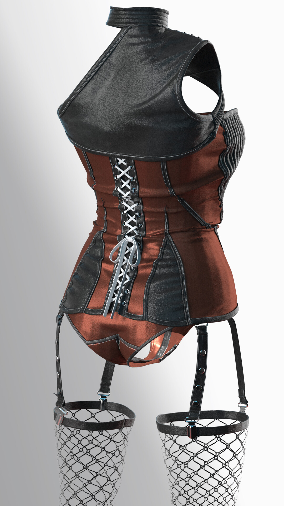 ArtStation - Leather corset | Game Assets