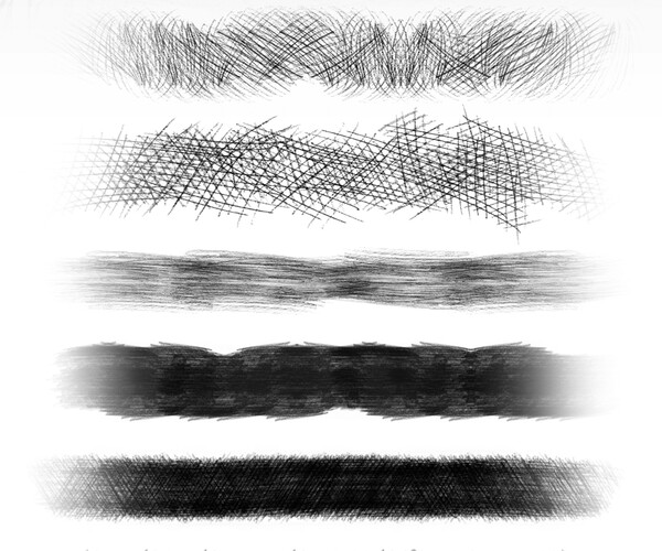 ArtStation 30 pencil sketch texture pressure sensitive