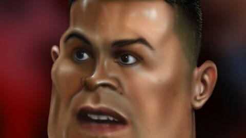 Cristiano Ronaldo's Caricature by sinashisheh