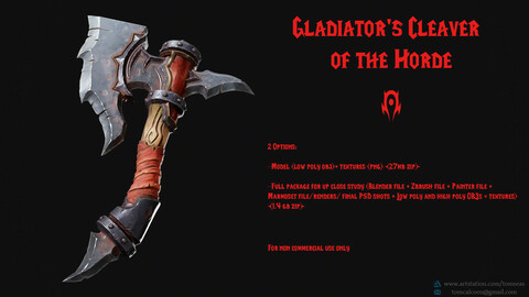 [Free] Gladiator's Cleaver of the Horde